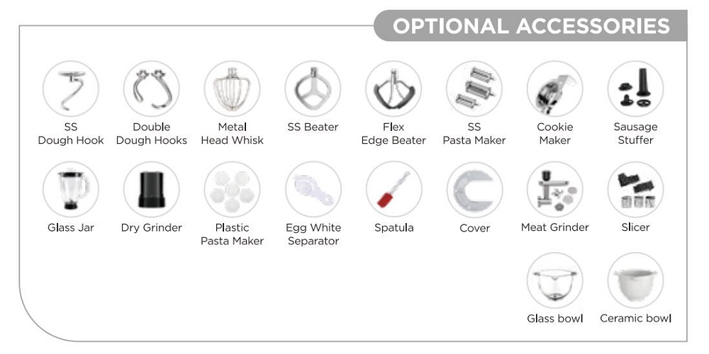 Electric Bread Maker with Multi-functional Attachments